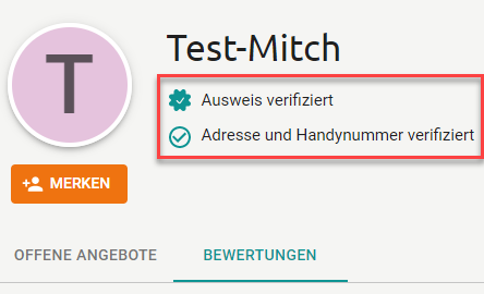 Verifizierter Verkäufer